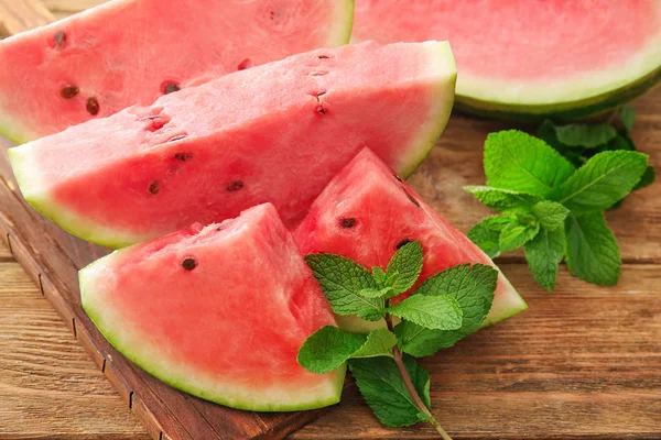 Välsmakande skivad vattenmelon — Stockfoto