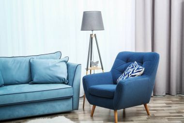 Modern oturma odası iç tasarım