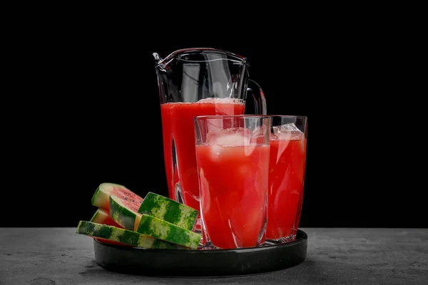 Fresh watermelon smoothies — Stock Photo, Image