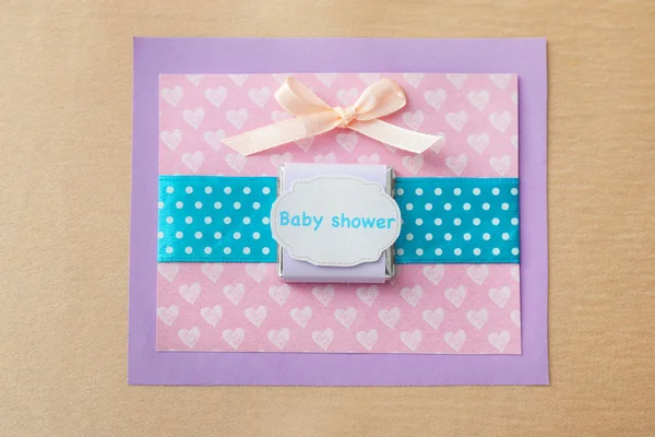 Śliczne dziękuję karty baby shower — Zdjęcie stockowe