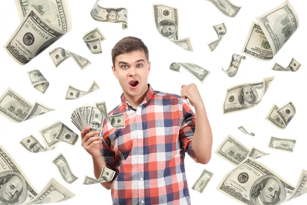 Joven con dinero — Foto de Stock