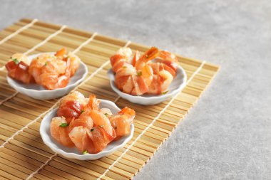 Pastırma sarılmış karides 