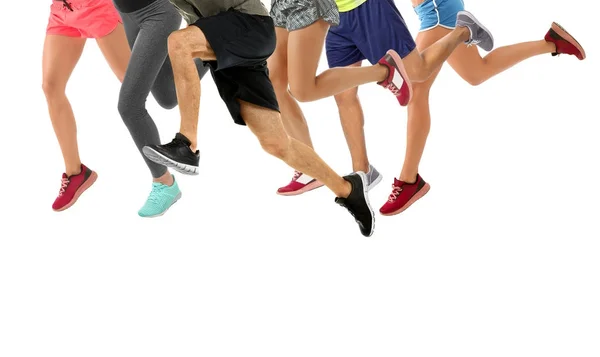 Gruppe laufender Menschen — Stockfoto