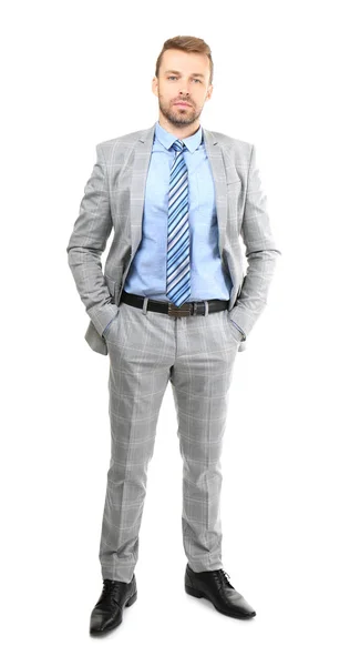 Attractive man in suit — Stock Photo, Image