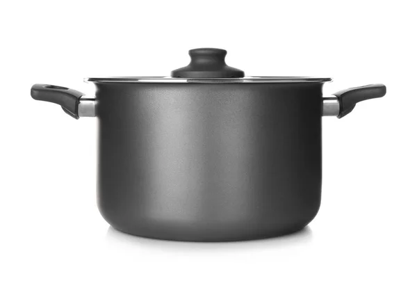 Saucepan on white background — Stock Photo, Image