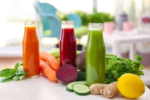 Various fresh juices — Stock Photo, Image
