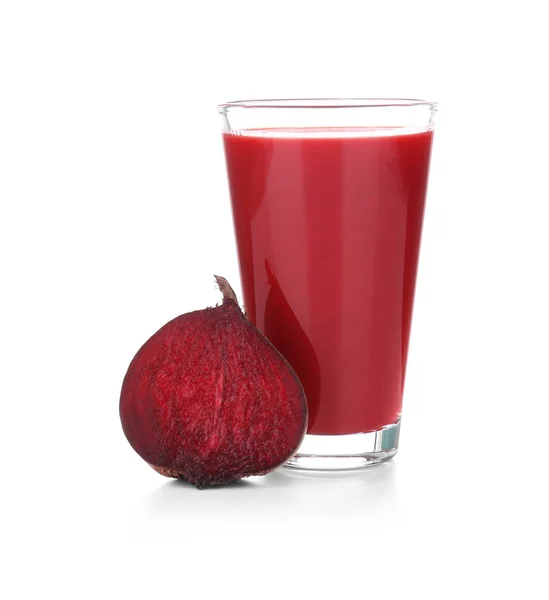 Glass of fresh beet juice — Stock Photo, Image