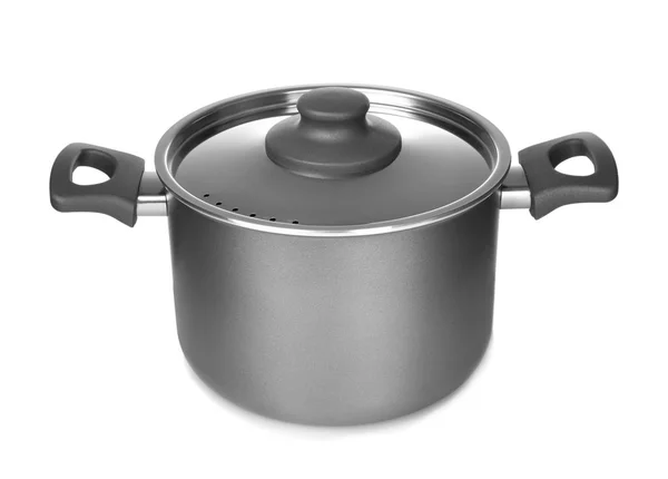 Saucepan on white background — Stock Photo, Image