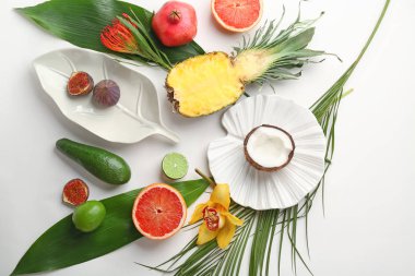 tropikal meyve ile kompozisyon