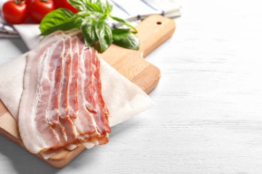 domuz pastırması yakın çekim Rashers