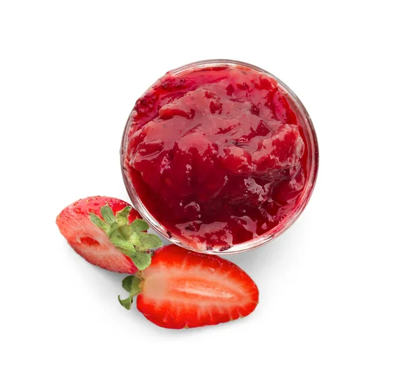 딸기 잼 그레이 비 보트 — 스톡 사진