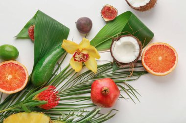 tropikal meyve ile kompozisyon