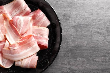 domuz pastırması yakın çekim Rashers