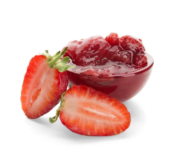Leckere Erdbeermarmelade — Stockfoto