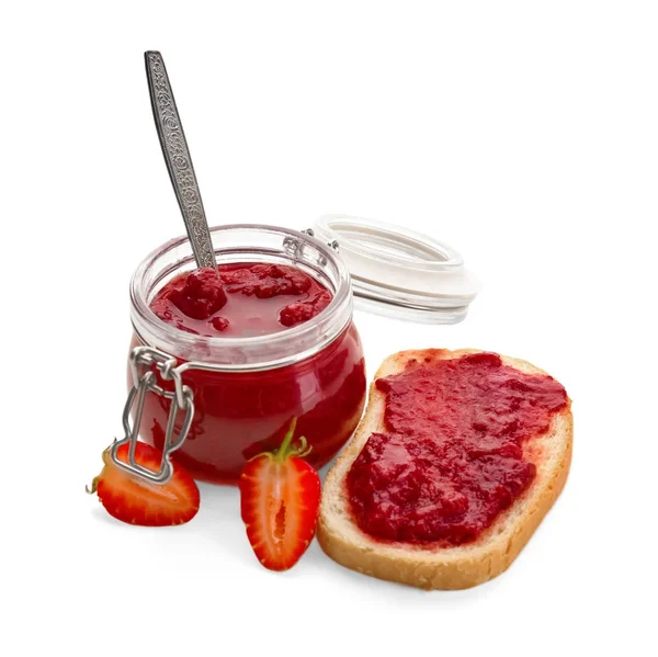 Heerlijke aardbeien jam — Stockfoto