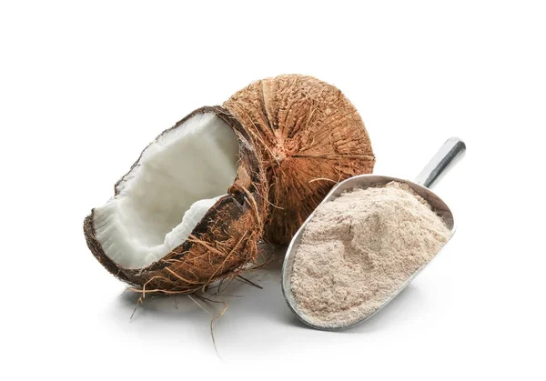Pala con harina de coco —  Fotos de Stock