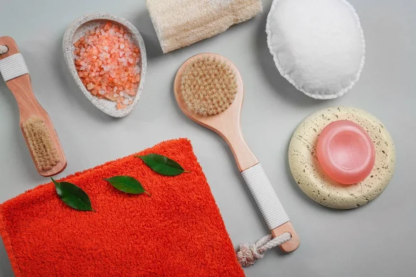 Composición con accesorios de baño —  Fotos de Stock