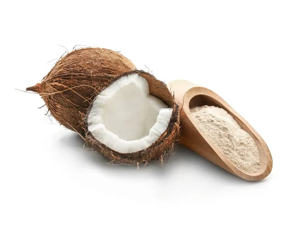 Крупным планом высушенного кокоса — стоковое фото