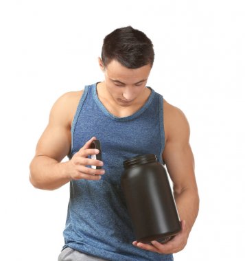 Sportif genç adam 