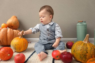 Bebek kabak ve elma ile