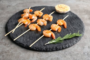 lezzetli ızgara karides