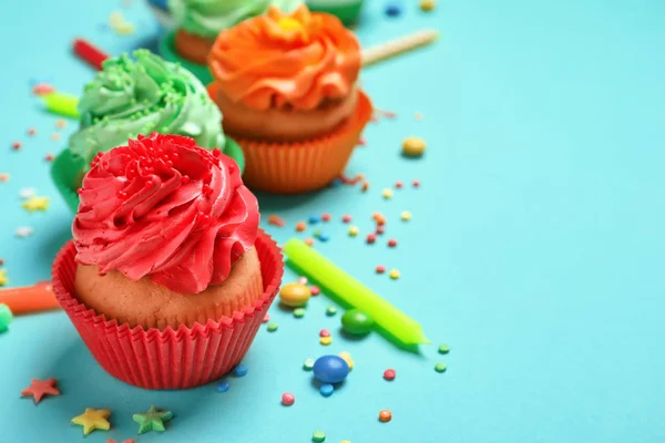 Chutné koláčky na barvu — Stock fotografie