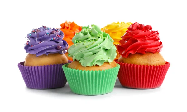 Leckere bunte Cupcakes — Stockfoto