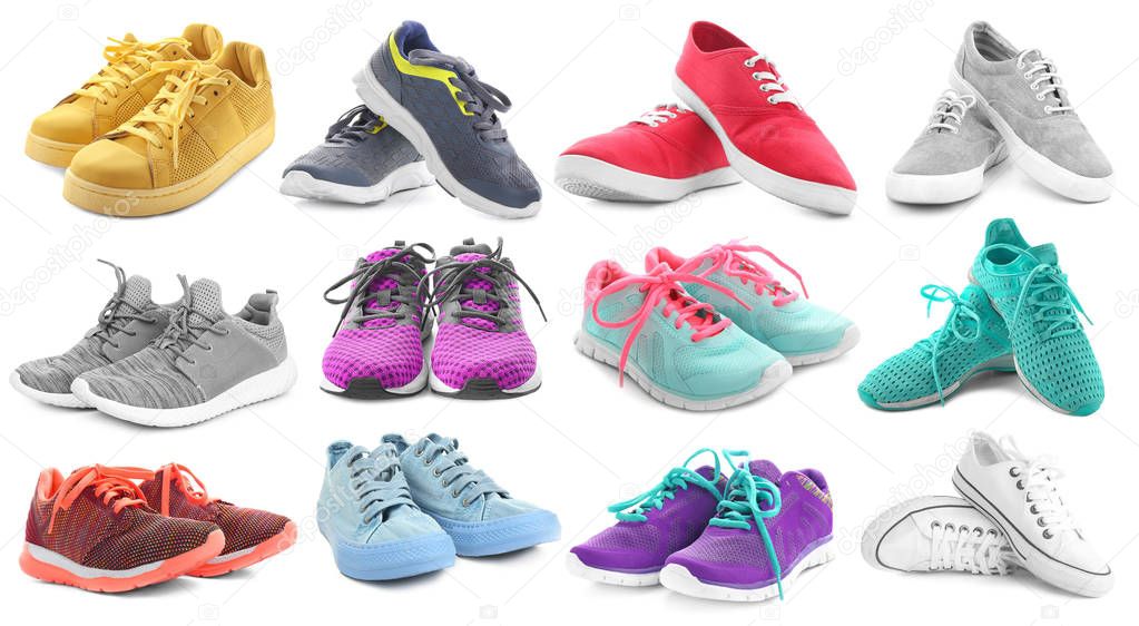 Set of sport shoes 