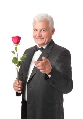 Yakışıklı olgun adam.