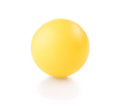 Ping pong topu, üzerinde beyaz izole