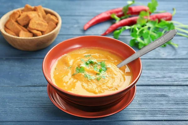 Lentils creme soup — Stock Photo, Image