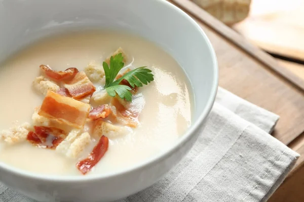 Sopa de batata gostosa — Fotografia de Stock