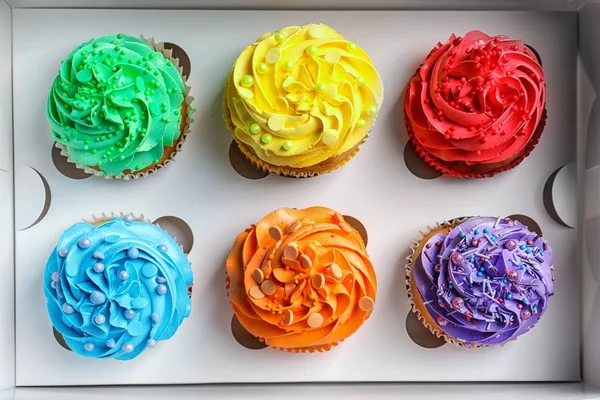 Tasty colorful cupcakes — Stock Photo, Image