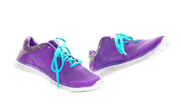 Violet tennis shoes — Stock Photo, Image