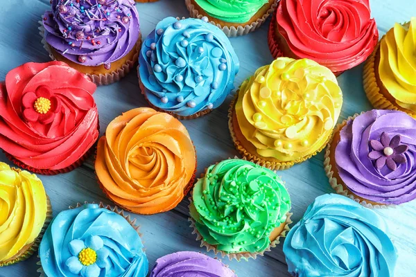 Tasty colorful cupcakes — Stock Photo, Image