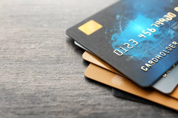 Mucchio di carte di credito — Foto Stock