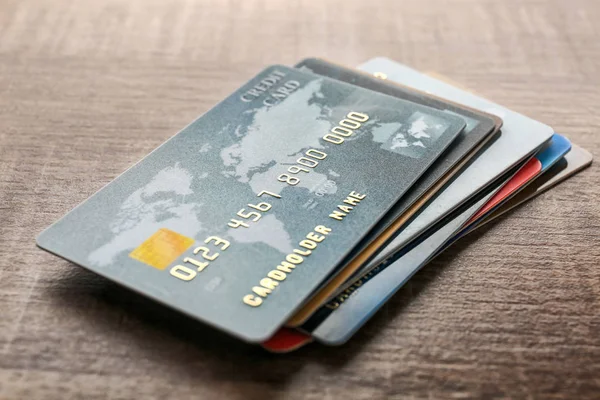 Verschillende creditcards — Stockfoto