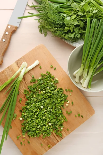 Cebolla verde fresca — Foto de Stock