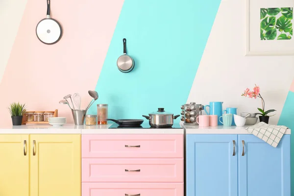 Interior of modern kitchen — Stock Photo, Image