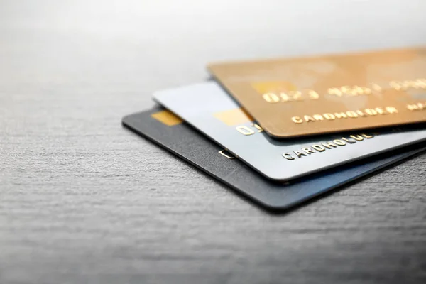 Pile of credit cards — Stock Photo, Image