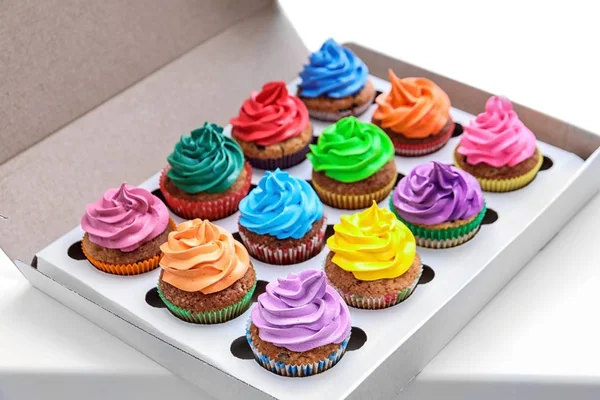 Tasty colorful cupcakes — Stock Photo, Image