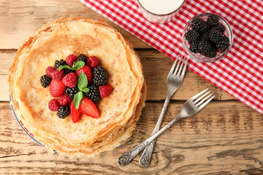 Lezzetli ince krepler.