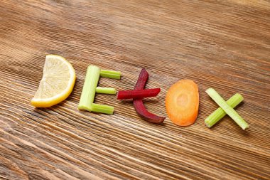 Word Detoks maddeler ile yapılmış