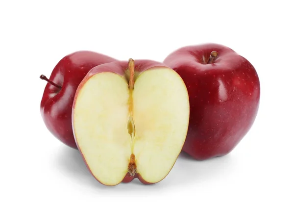 Zralá červená jablka — Stock fotografie