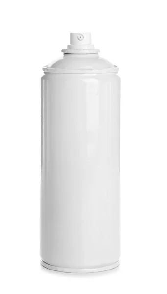 Tanica spray con vernice, isolata su bianco — Foto Stock