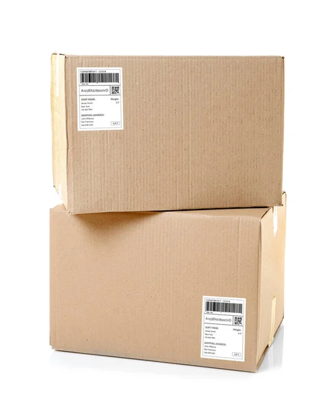 Parcels with tracking codes