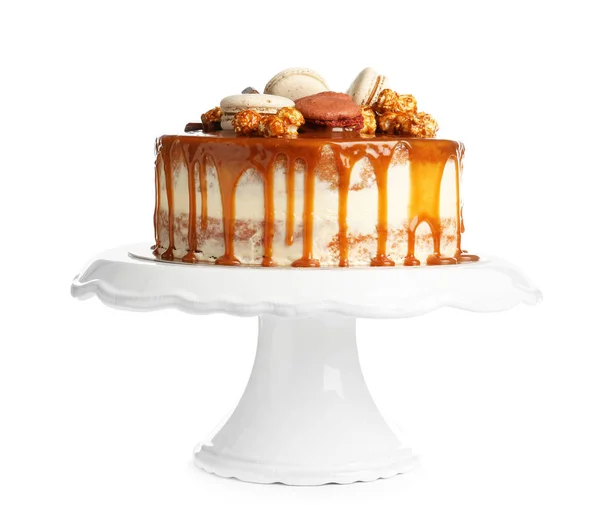 Délicieux gâteau au caramel — Photo