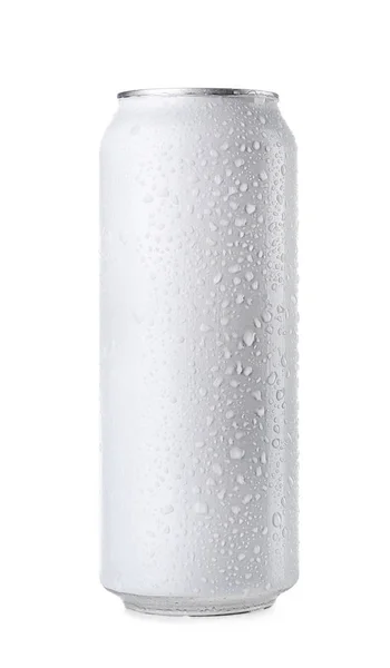 Tin can, izolované na bílém — Stock fotografie