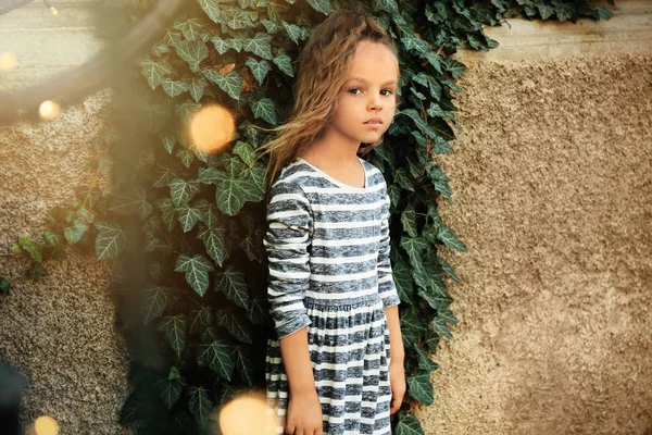 Little fashionable girl — Stock Photo, Image