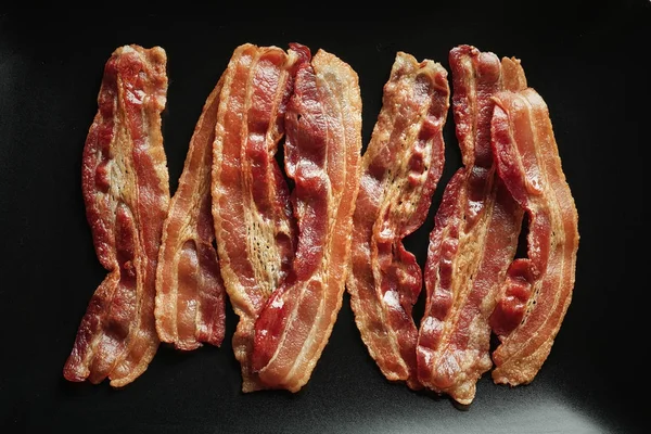 Rasher bacon yang dimasak — Stok Foto